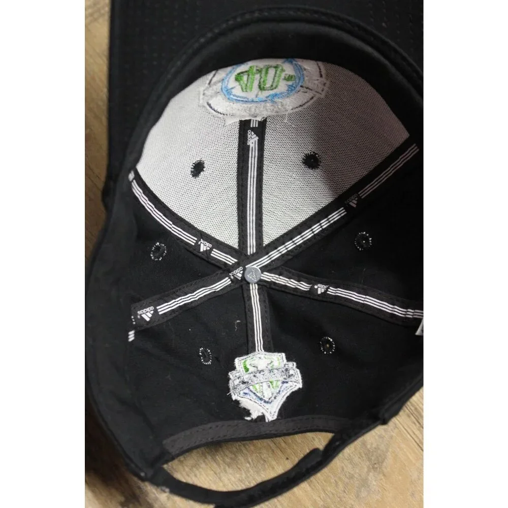 Adidas Seattle Sounders Strapback Hat‎ Size OS 40th Anniversary MLS Baseball